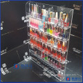 Clear Acrylic Nail Polish Salon Wall Display Storage Rack